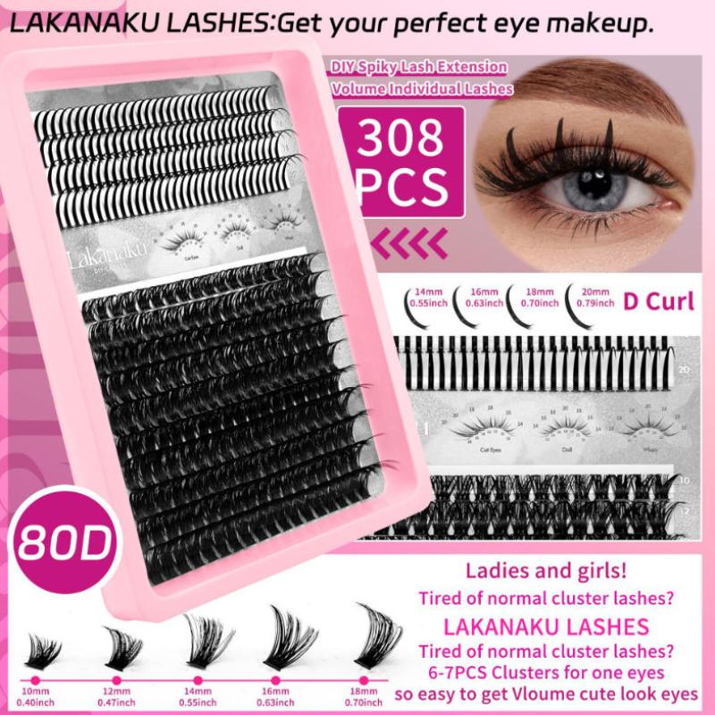 Lashes Eyelash Extension - 1 Set DIY Individual Eyelashes Wispy