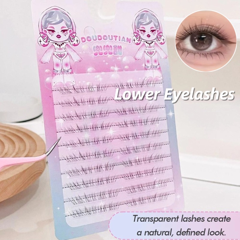 Eyelash Extension Korean - Korean Lower Eyelashes Segmented Fake Lashes