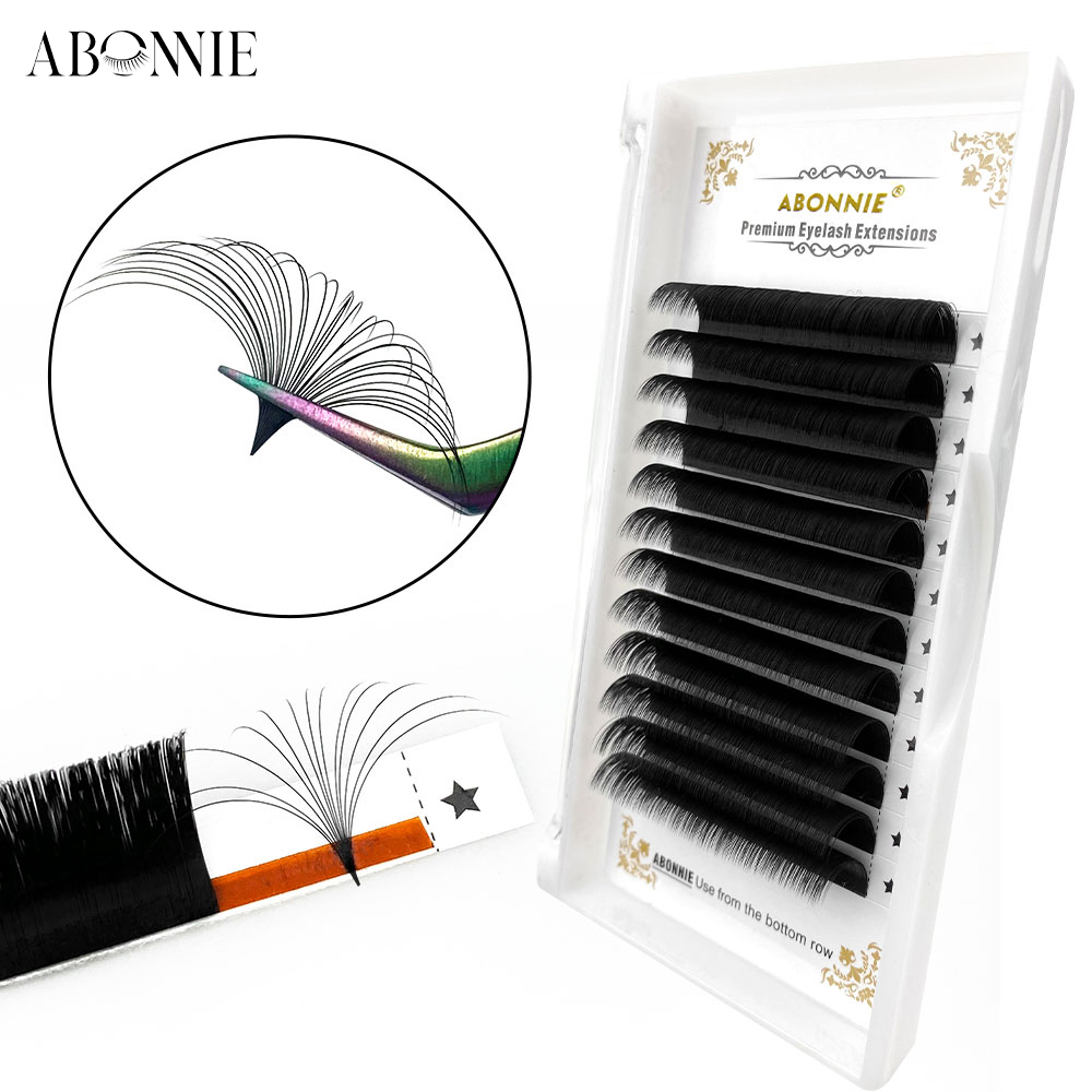 Eyelash Extension Korean Style - ABONNIE ＣＤＭＬCurl Easy Fanning Lashes Russian