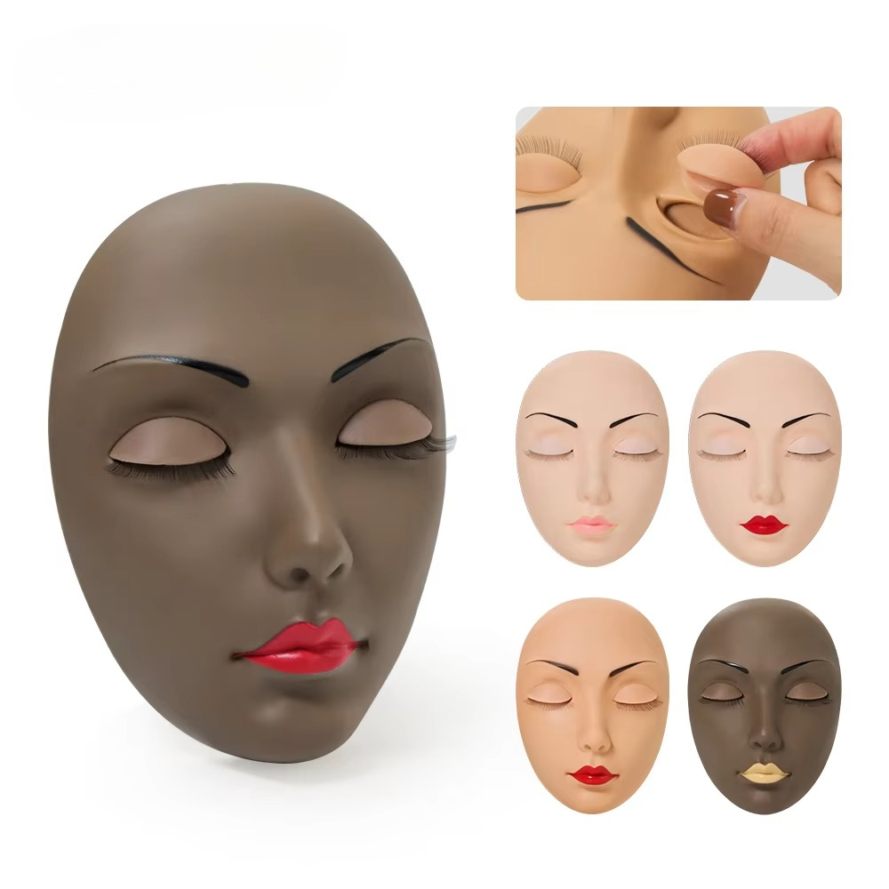Eyelash Extension Model - GAHAMACA Lashes Extension Flat Model Head