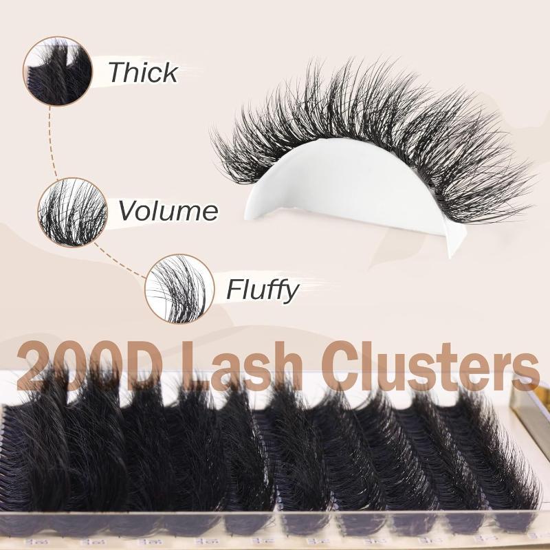 New Fluffy Thick Lash Clusters - Lashes Eyelash Extension 评论和价格