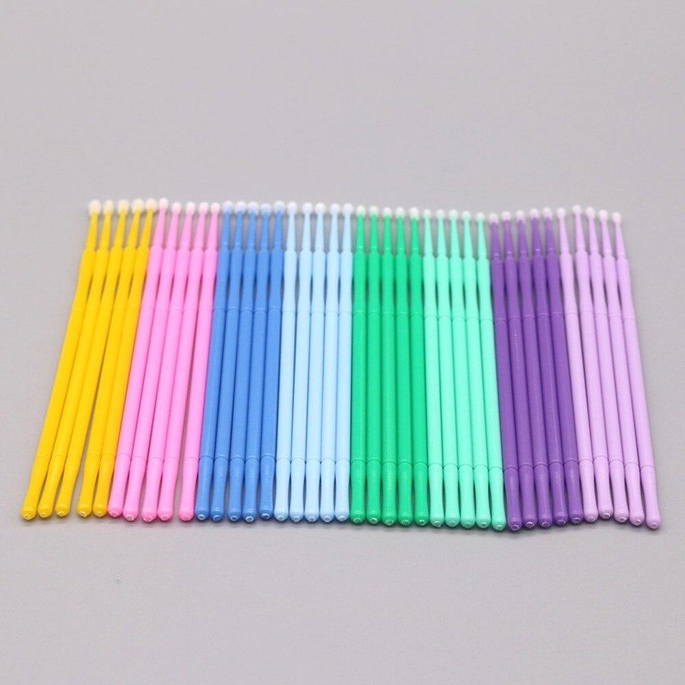100pcs/lot Micro Brushes Make  - Eyelash Extension For Beginners 评论和价格