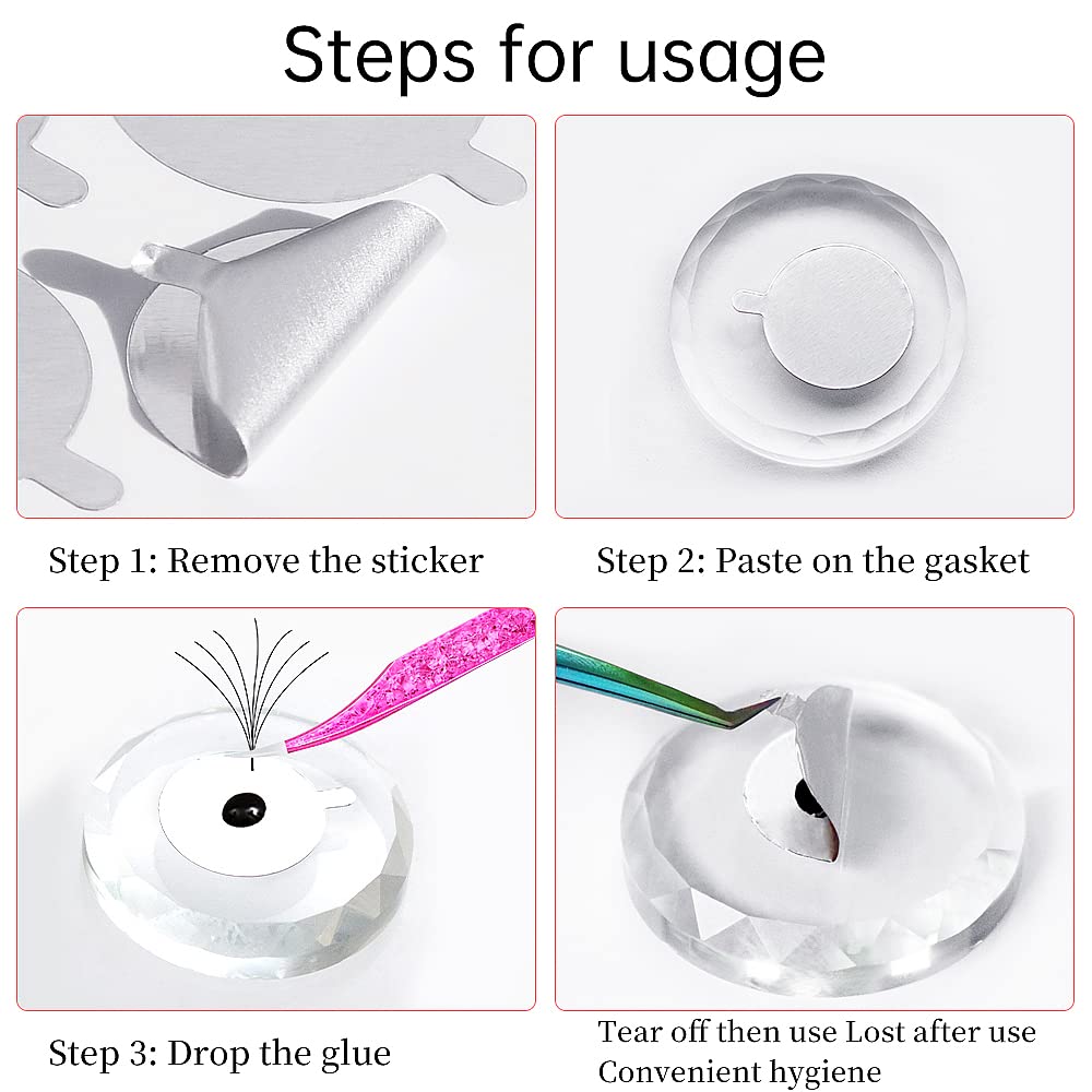 300pcs Foil Sticker Pads(10 Sh - Eyelash Extension Examples 评论和价格