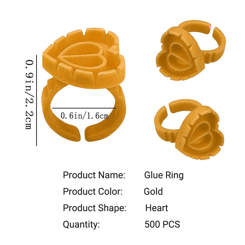 500PCS Glue Rings for Lash Ext - Lash Adhesive Glue 评论和价格