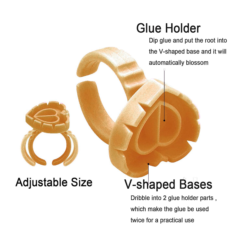 500PCS Glue Rings for Lash Ext - Lash Adhesive Glue 评论和价格