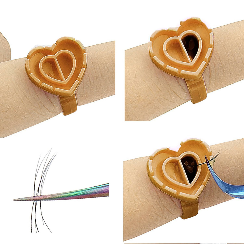 500PCS Glue Rings for Lash Ext - Lash Adhesive Glue 评论和价格