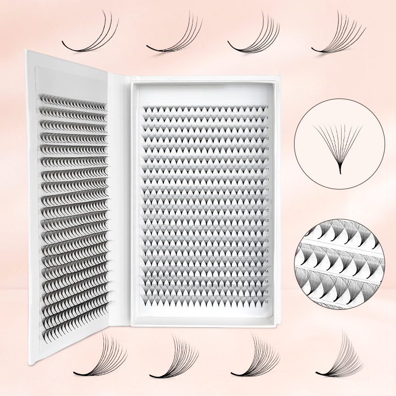 800/1600 Premade Volume Lash F - Eyelash Extension Double Volume 评论和价格