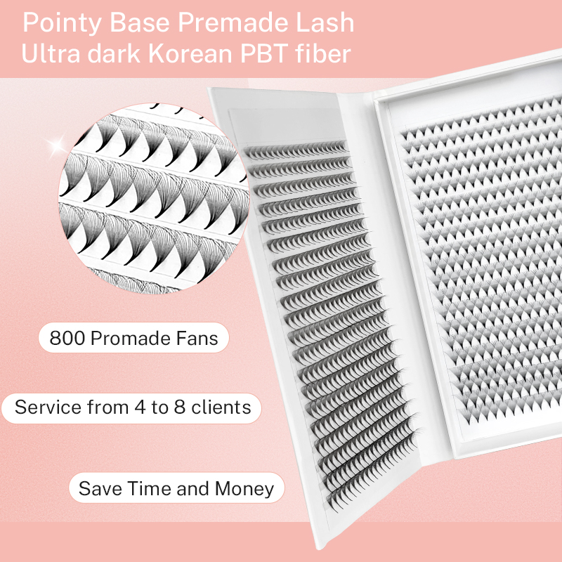 800/1600 Premade Volume Lash F - Eyelash Extension Double Volume 评论和价格