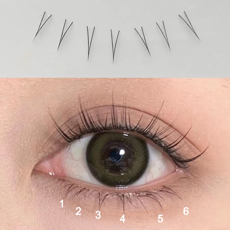 J Curl V Shape Under Eyelash C - Eyelash Extension Korean 评论和价格