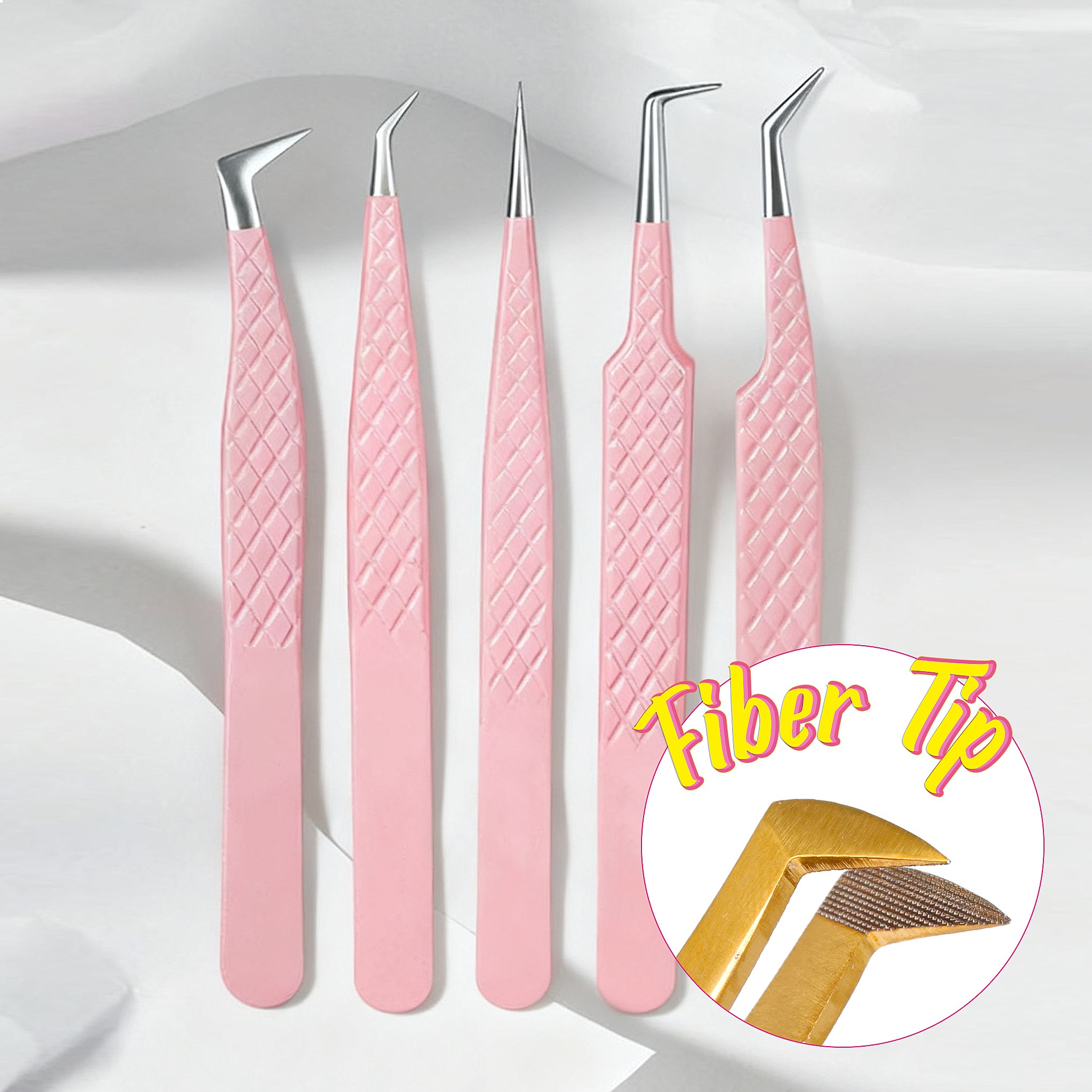 Fiber Tip Lash Tweezers Matte  - Mega Volume Lash 评论和价格