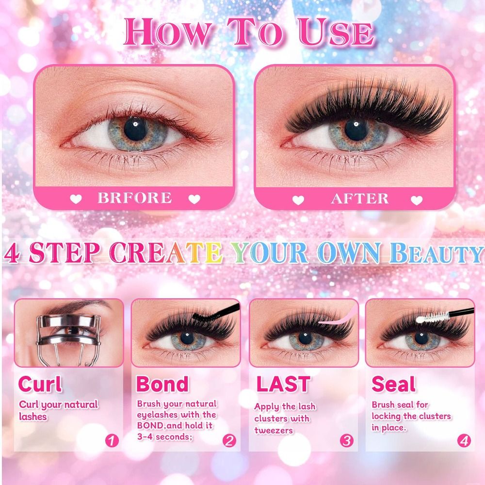 Natural Look False Eyelashes W - Lashes Eyelash Extension 评论和价格