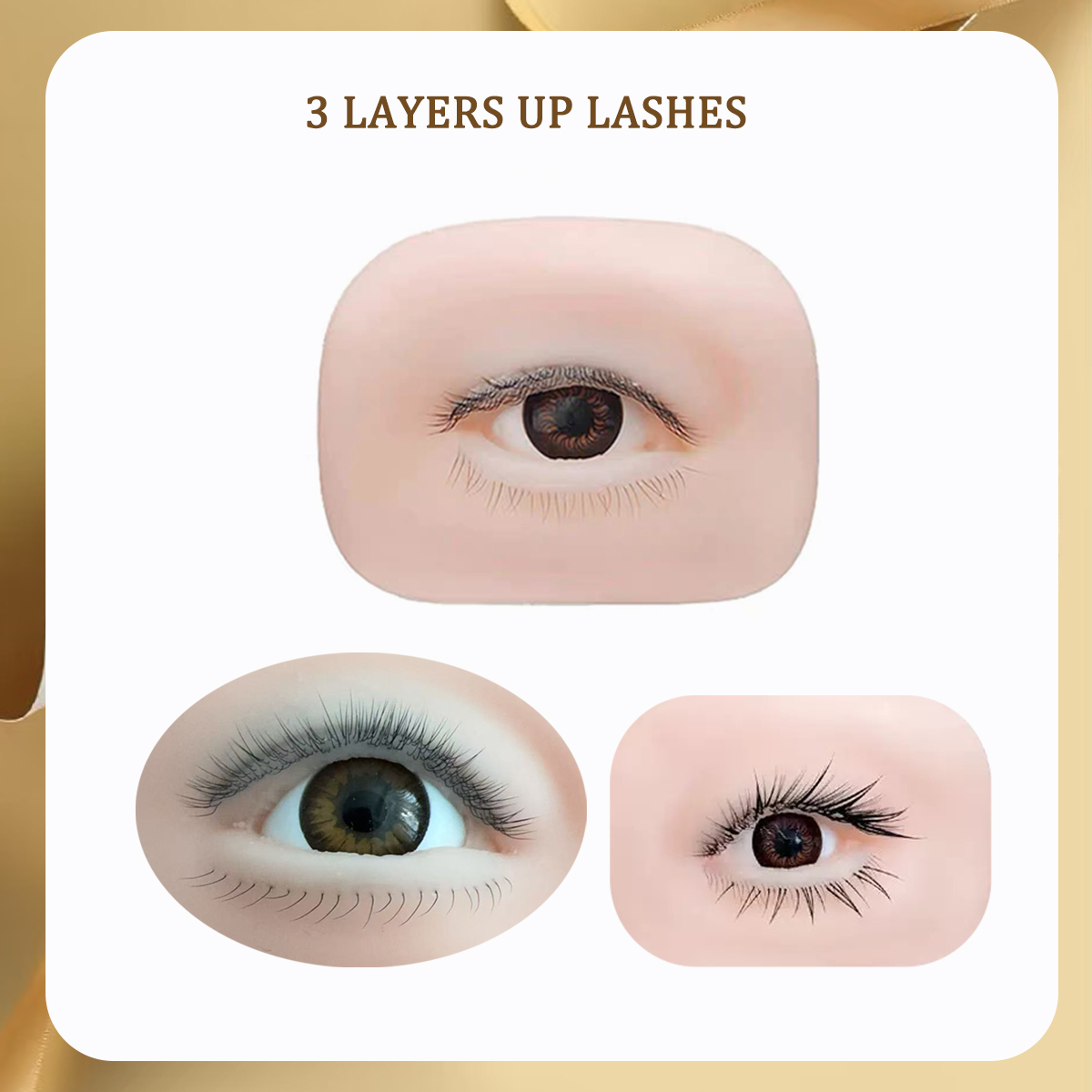 3D False Eyelash Mannequin Fla - Eyelash Extension Model 评论和价格
