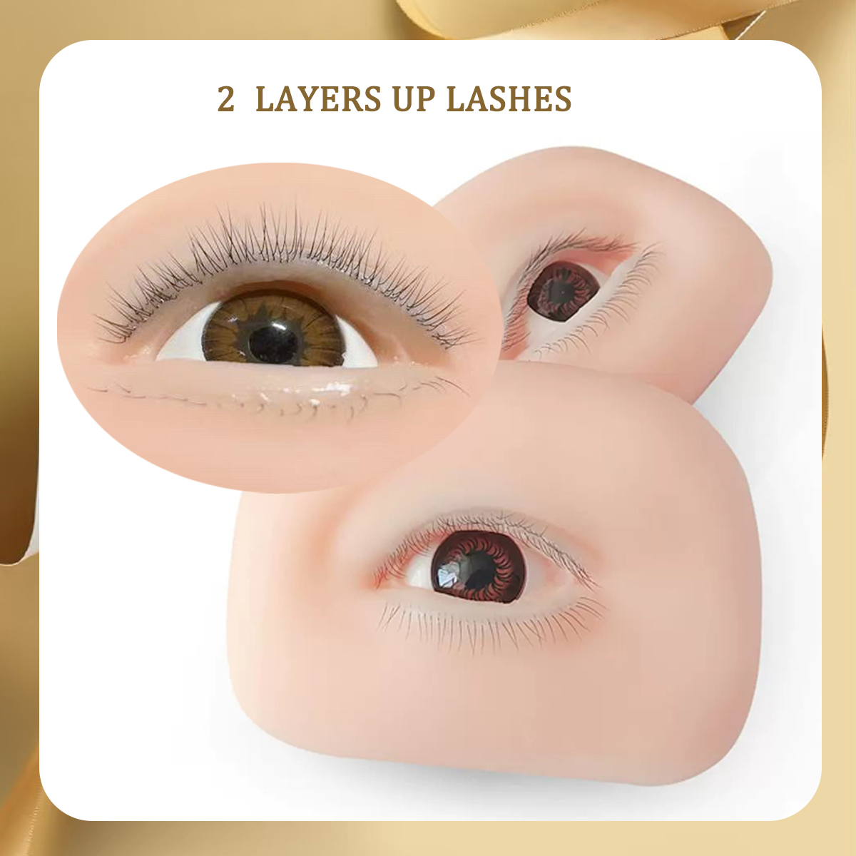 3D False Eyelash Mannequin Fla - Eyelash Extension Model 评论和价格