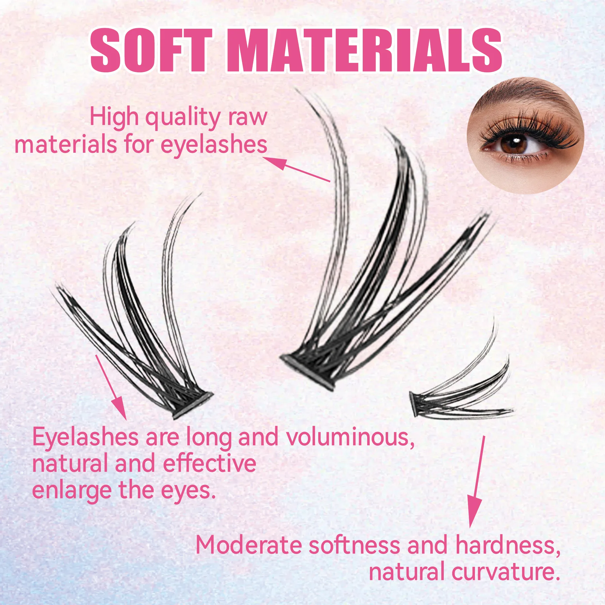 Eyelashes 200 PCS Clusters Las - Eyelash Extension Review 评论和价格