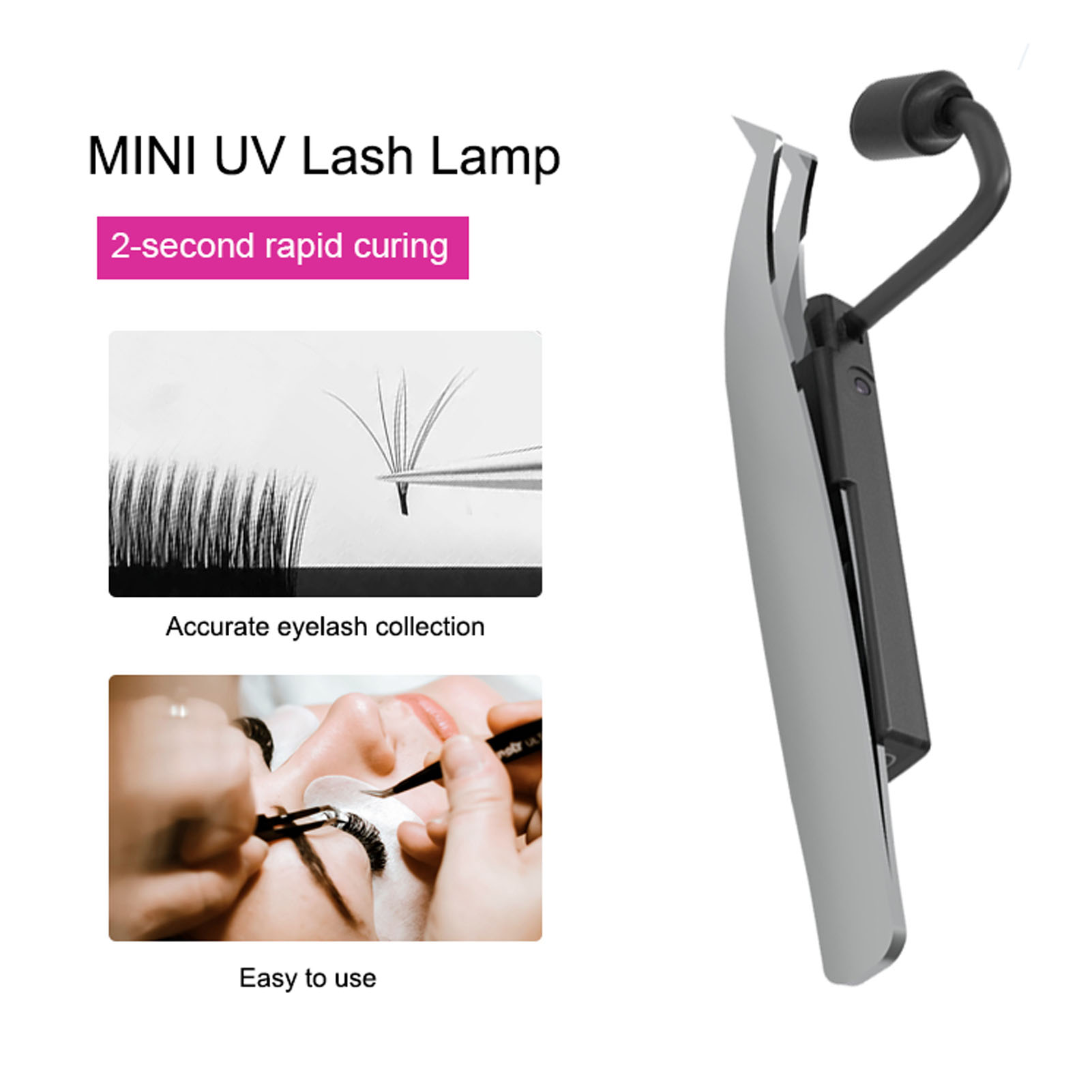 LED Lash Lamp 1W 395nm Fast Gl - Eyelash Extension Examples 评论和价格