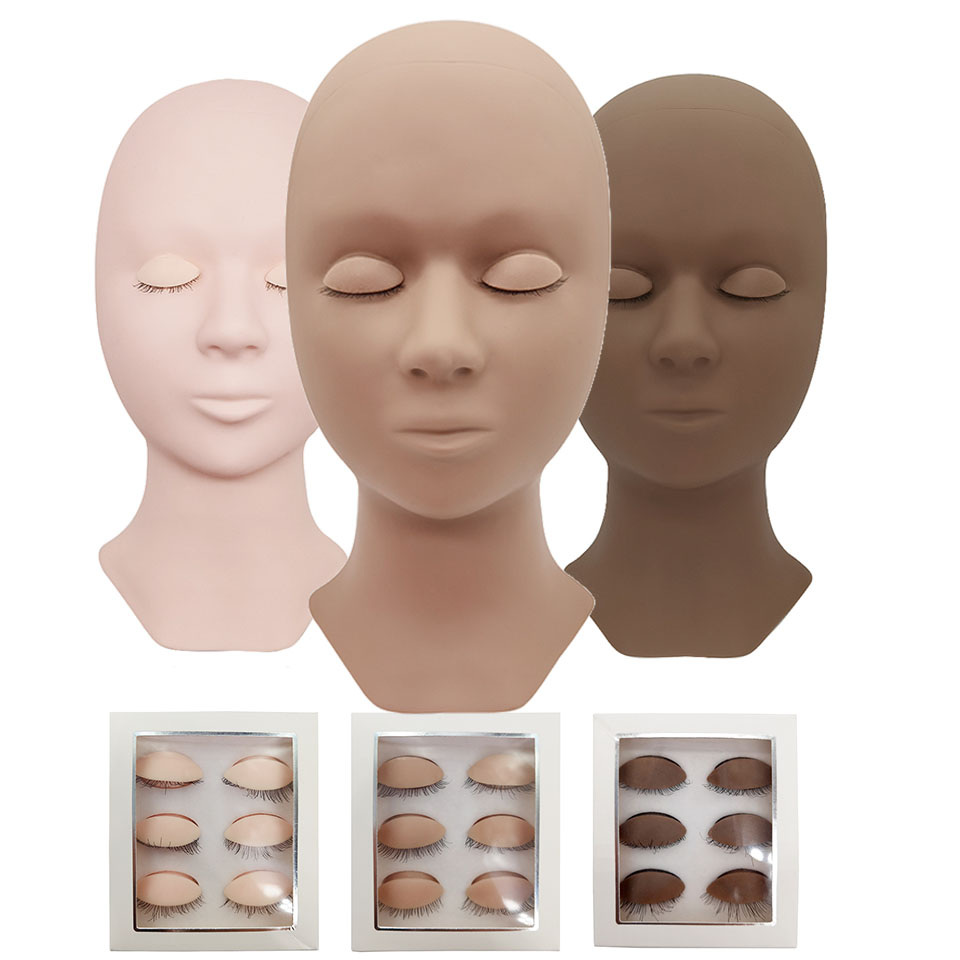 Silicone Head Training Mannequ - Eyelash Extension Model 评论和价格